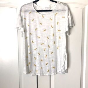 Short sleeve pineapple tee